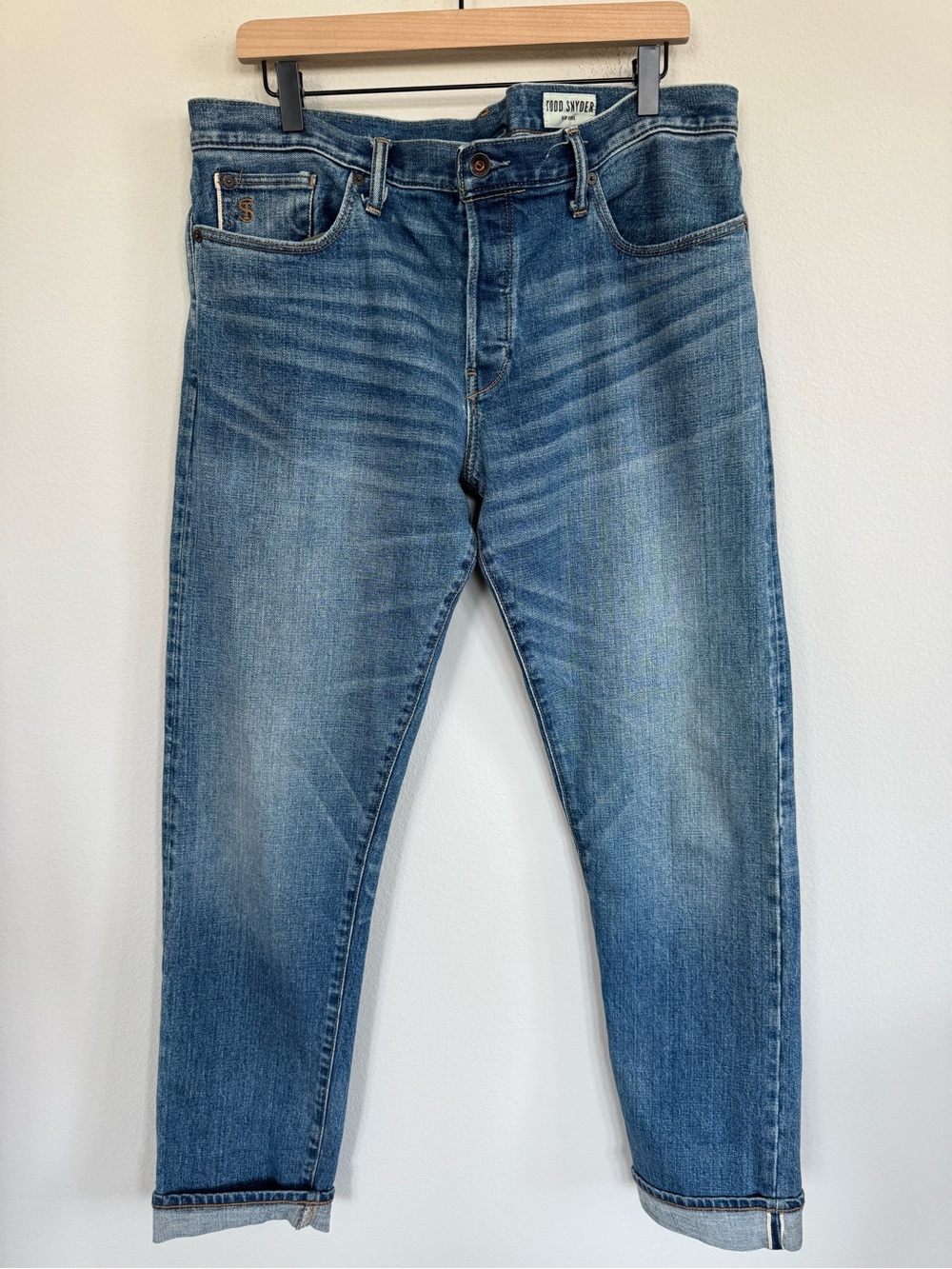 Todd Snyder New York Japanese Selvedge Denim Jeans Cuffed 34x32